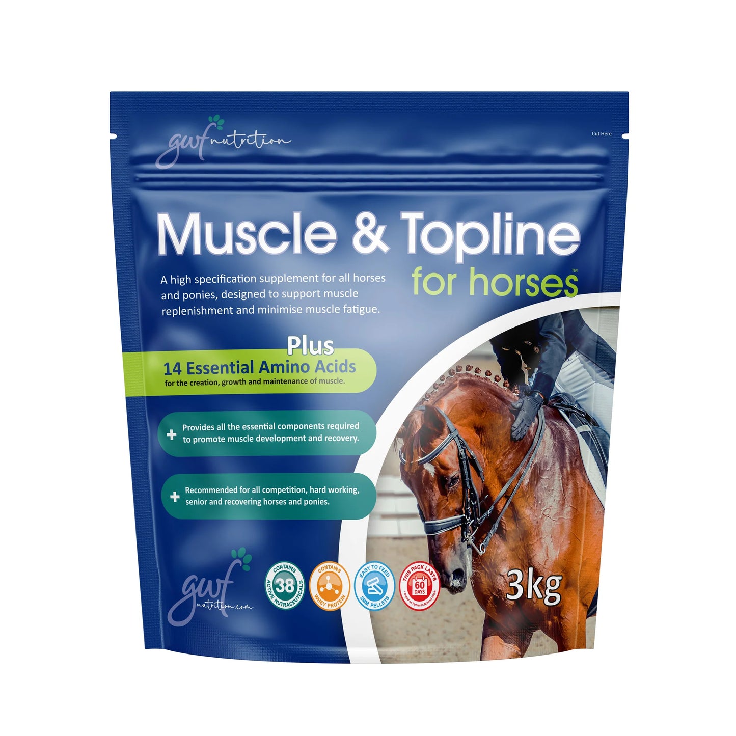 GWF Muscle & Topline Pellets 3kg