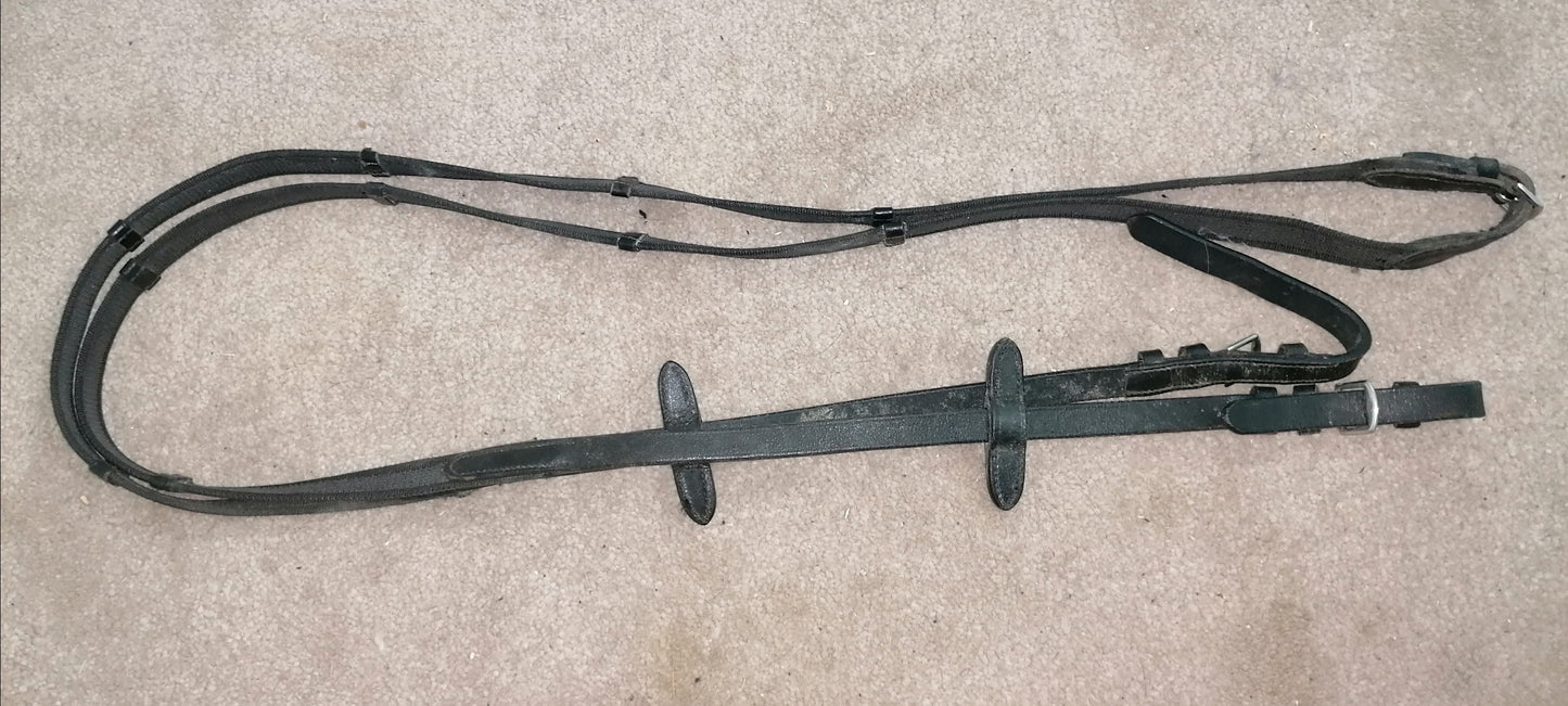 Black Rubber Reins