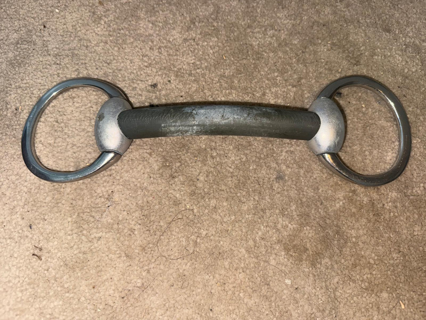 Curved Rubber Snaffle 5”