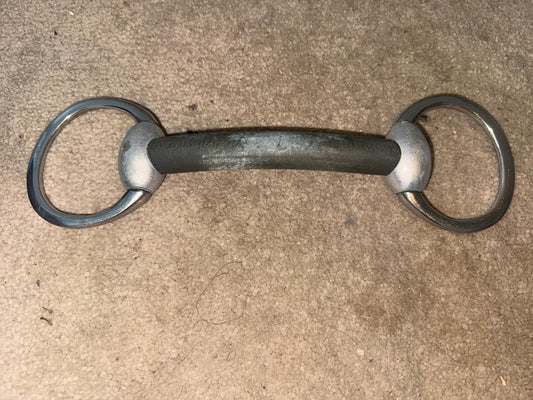 Curved Rubber Snaffle 5”