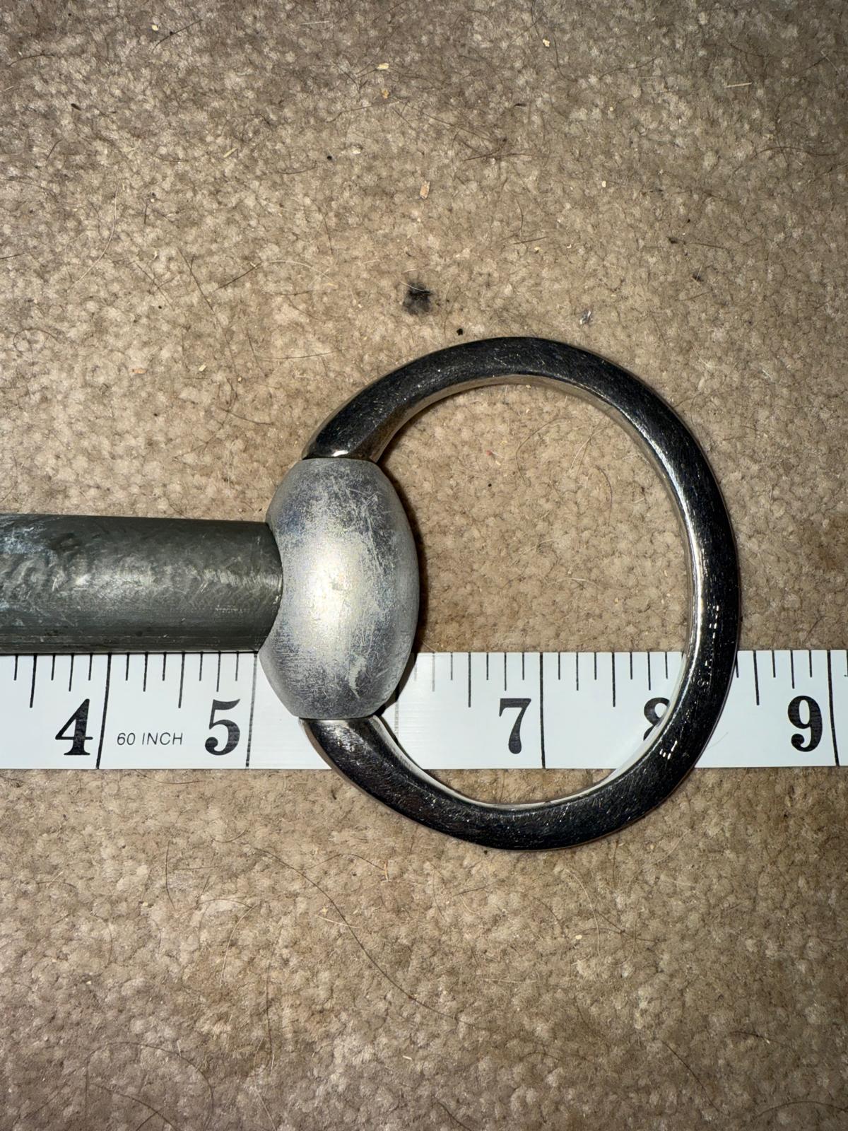 Curved Rubber Snaffle 5”
