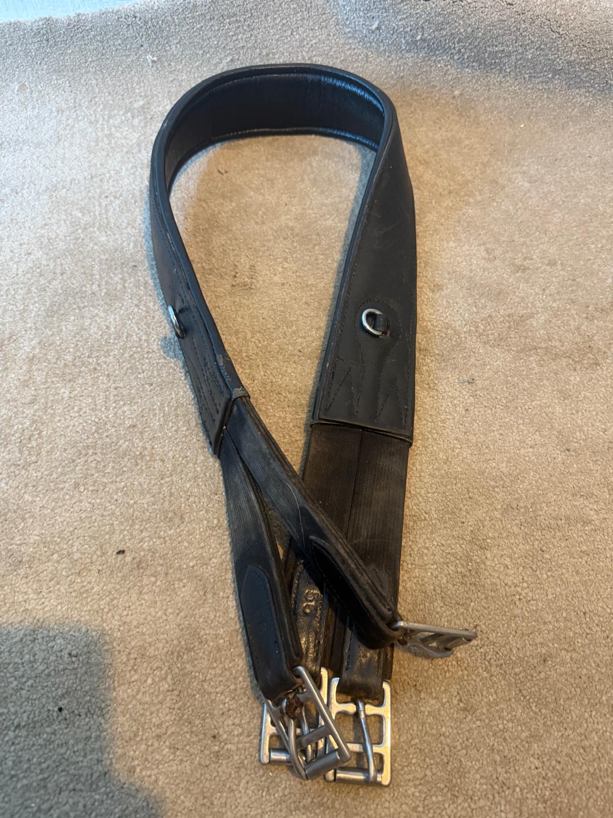 Black Leather 56” Girth